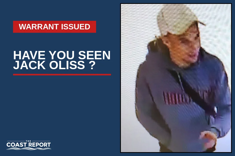 Jack Oliss, 21, who is wanted on an arrest warrant after failing to appear at Ballina Local Court